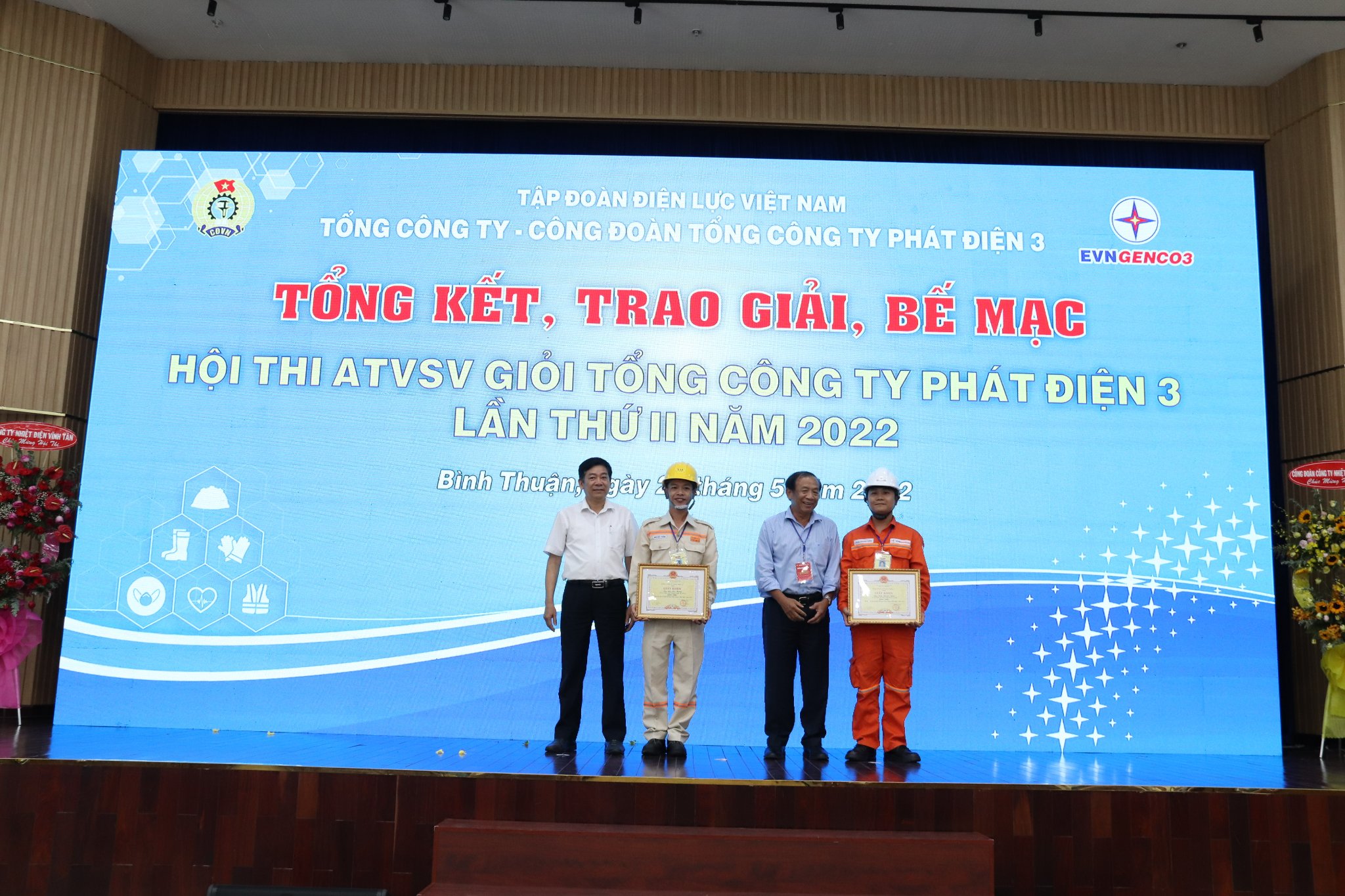 Sê San 3A tham dự Hội thi An toàn vệ sinh viên giỏi năm 2022 của TCT Phát điện 3
